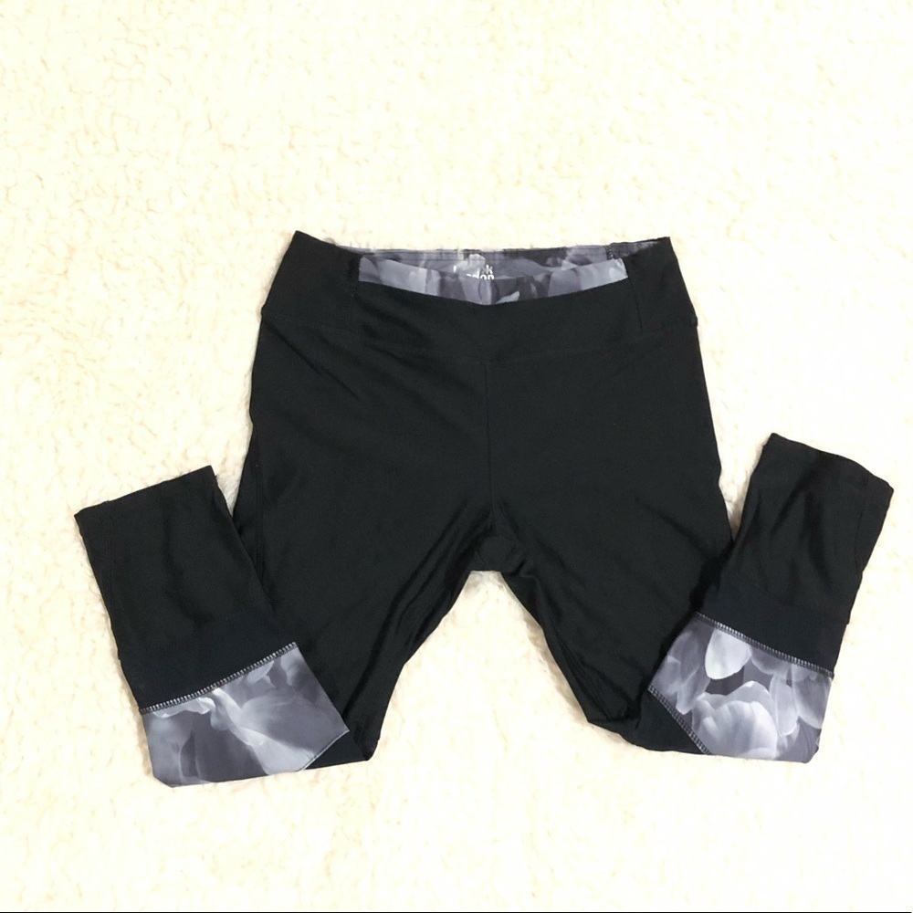 Kyodan leggings Capri black floral mesh